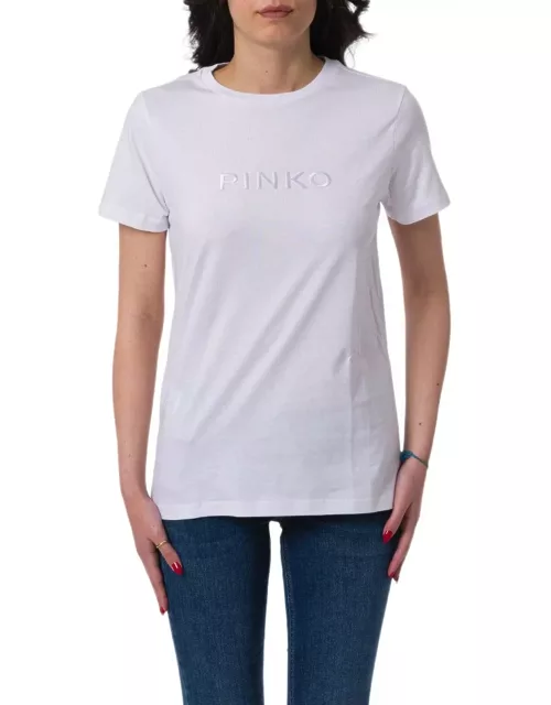 Pinko Logo Embroidered Crewneck T-shirt