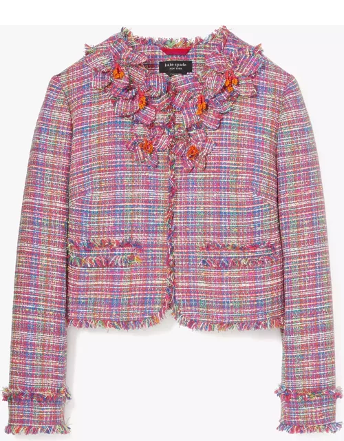 Floral Embellished Tweed Jacket