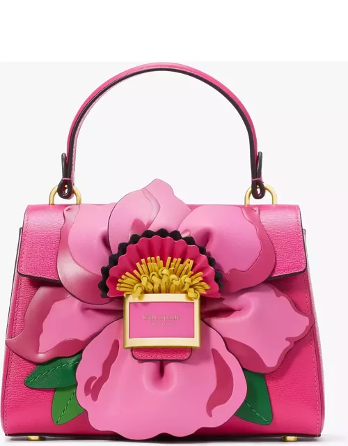 Katy Floral Applique Small Top-handle Bag
