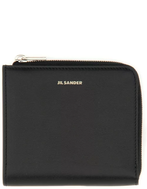 jil sander leather card holder