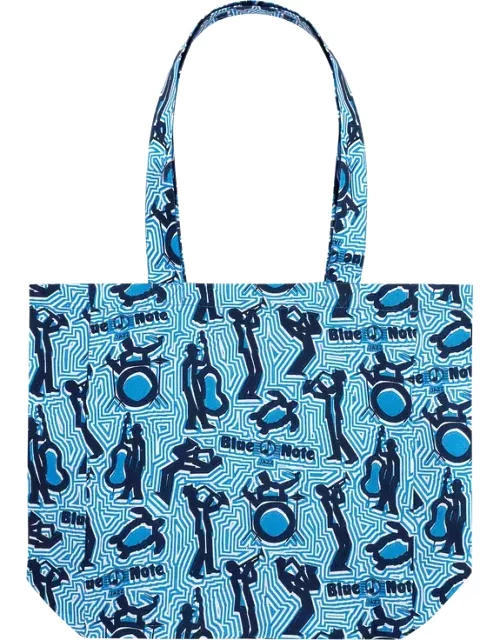 Linen Tote Bag - Vilebrequin X Blue Note - Beach Bag - Balade - Blue
