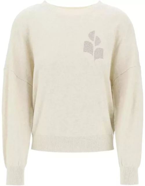 ISABEL MARANT ETOILE marisans sweater with lurex logo intarsia
