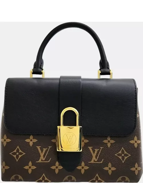 Louis Vuitton Black/Brown Canvas and Leather Rocky BB Top Handle Bag