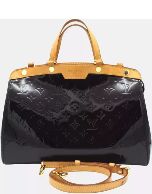 Louis Vuitton Burgundy Amarante Monogram Vernis Brea MM Bag