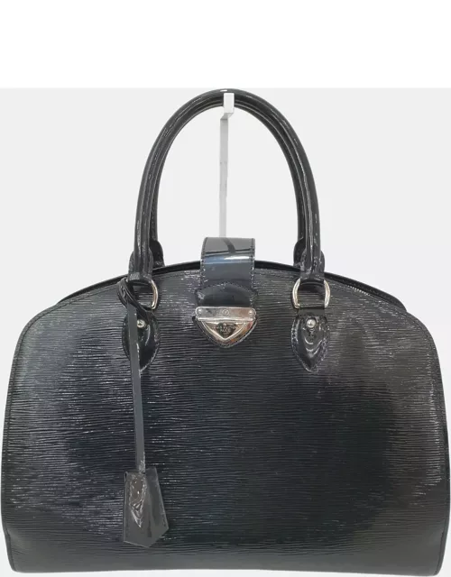 Louis Vuitton Black Glossy Epi Leather Pont Neuf GM Top Handle Bag