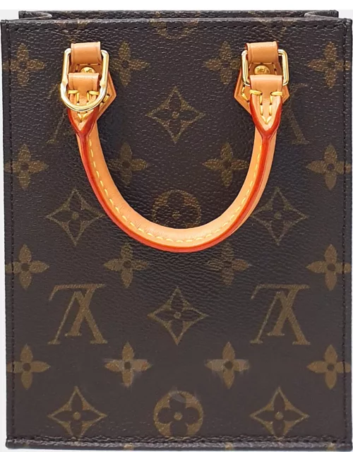 Louis Vuitton Brown Monogram Canvas Petit Sac Plat Tote Bag