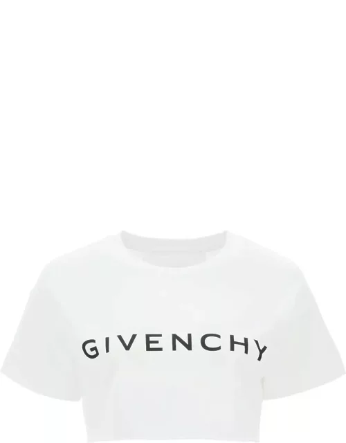 GIVENCHY cropped logo t-shirt