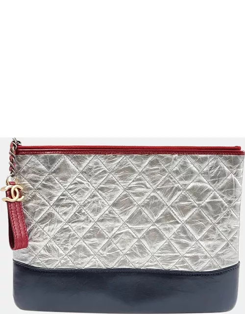 Chanel Multicolor Leather Medium Gabrielle Clutch Bag