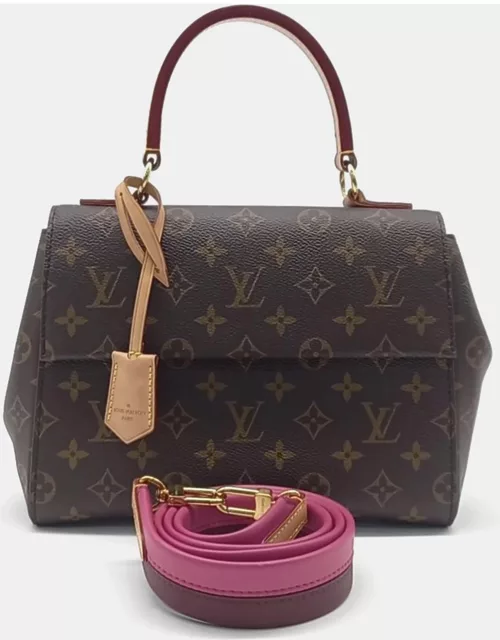 Louis Vuitton Brown Monogram Canvas Cluny BB Top Handle Bag