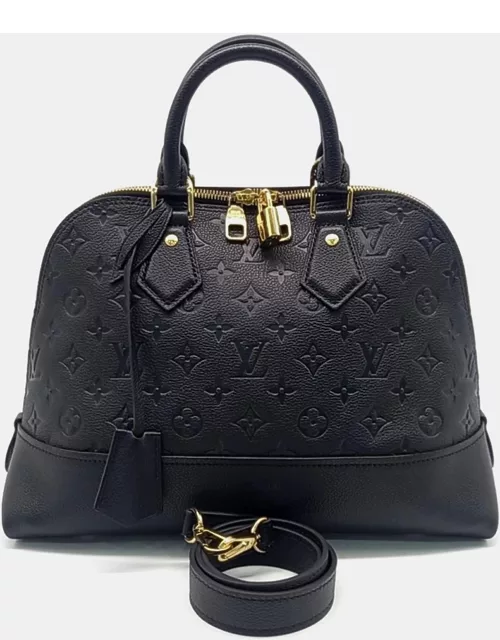 Louis Vuitton Black Monogram Empreinte Neo Alma PM Top Handle Bag