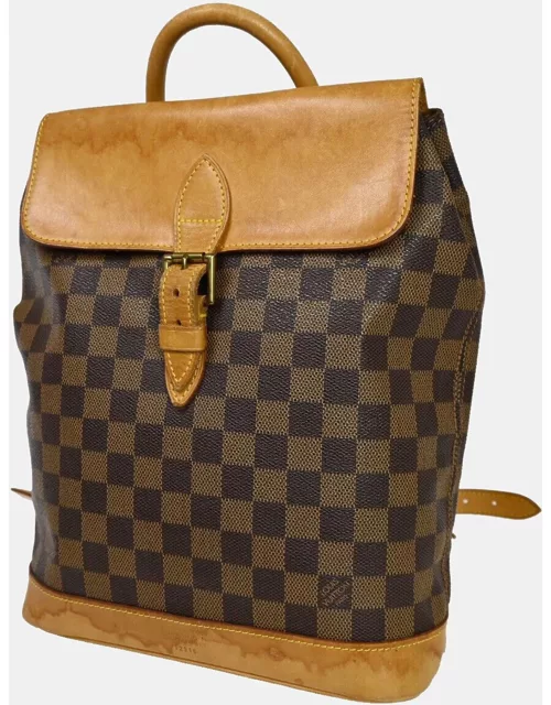Louis Vuitton Brown Canvas Soho backpack bag