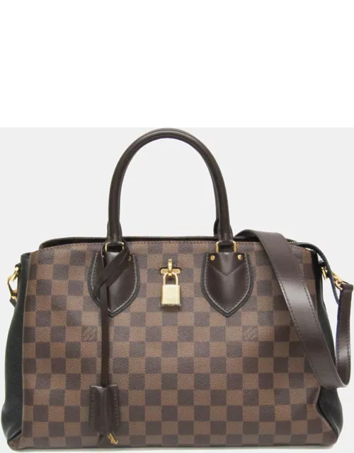 Louis Vuitton Brown Canvas Leather MM Normandy Tote Bag