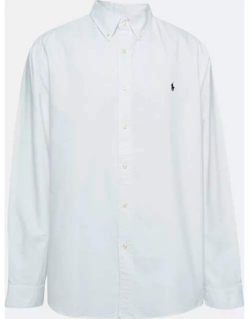 Ralph Lauren White Cotton Custom Fit Shirt