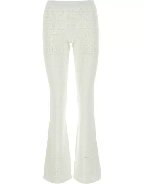 Givenchy White Jacquard Pant