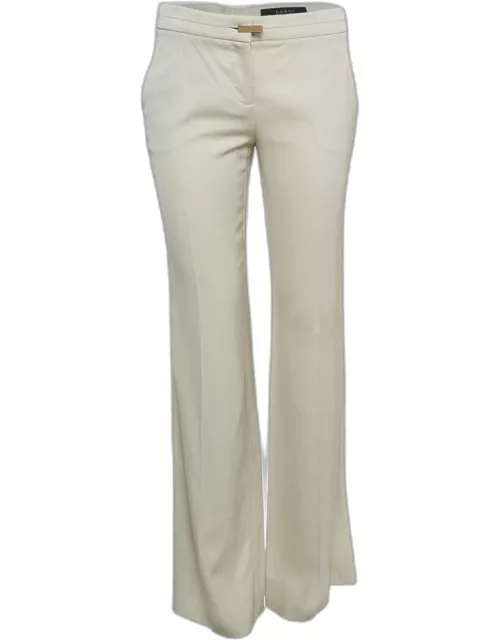 Gucci Light Beige Wool Blend Formal Trouser