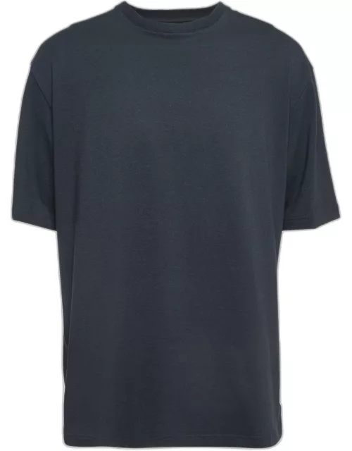 Bottega Veneta Grey Cotton Crew Neck T-Shirt