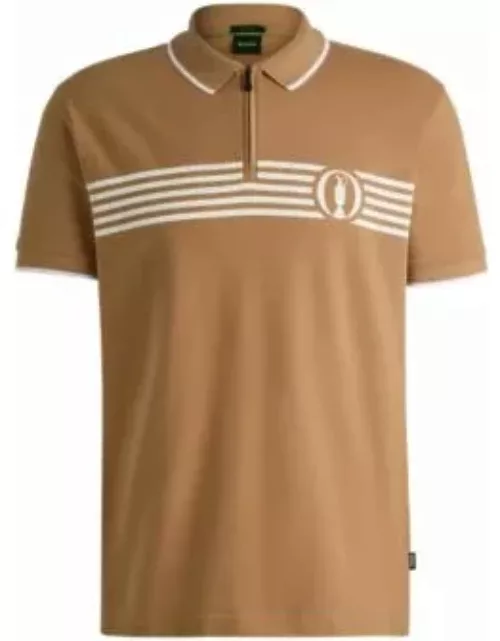 The Open polo shirt with special artwork- Beige Men's Polo Shirt