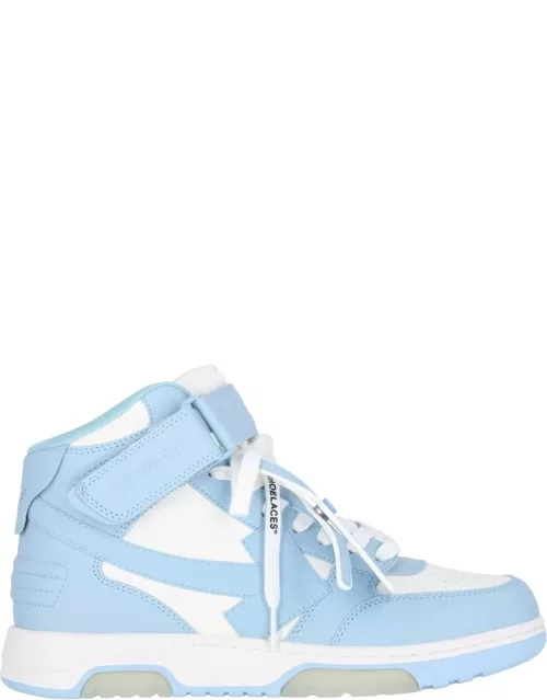 Off-White High-Top Sneakers "Out Of Office"