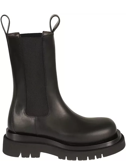 Bottega Veneta Black Leather Lug Boot