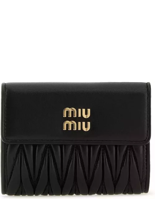 Miu Miu Black Leather Wallet