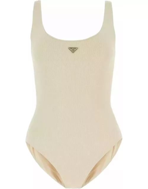 Prada Embellished Stretch Nylon Swimsuit