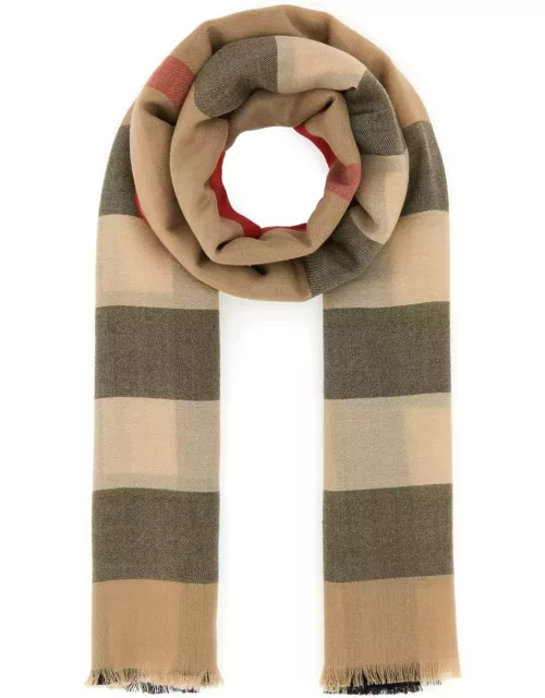 Burberry Embroidered Cashmere Scarf