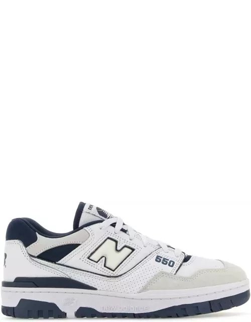 New Balance Two-tones Leather And Fabric 550 Sneaker