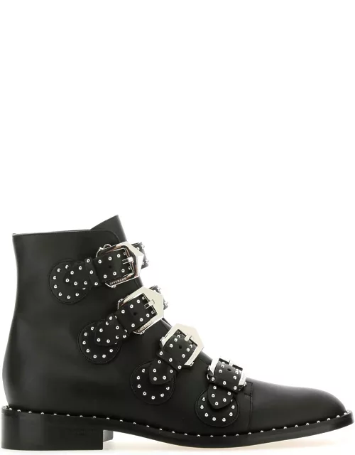 Givenchy Black Leather Ankle Boot