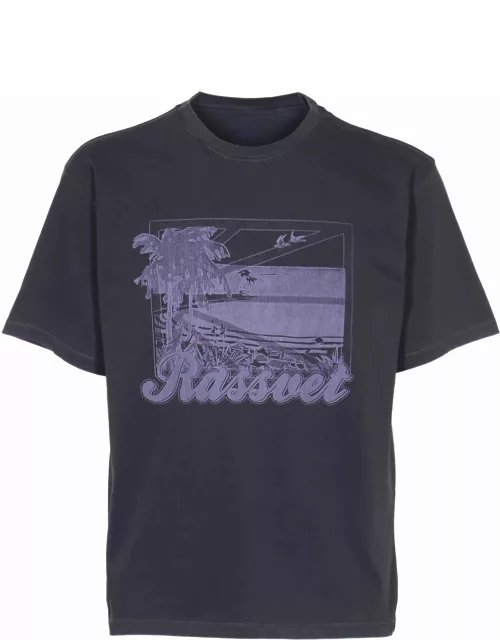 Rassvet Chest Logo Round Neck T-shirt