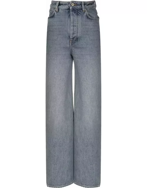 Loewe Jeans Crafted In Medium-weight Washed Cotton Deni