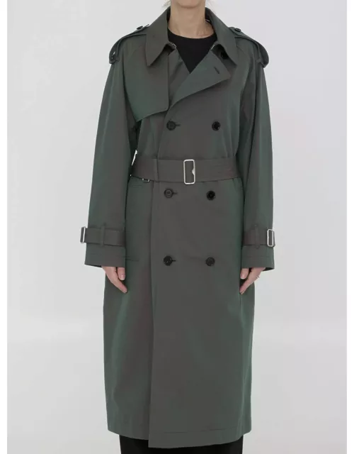 Burberry Cotton Long Trench Coat