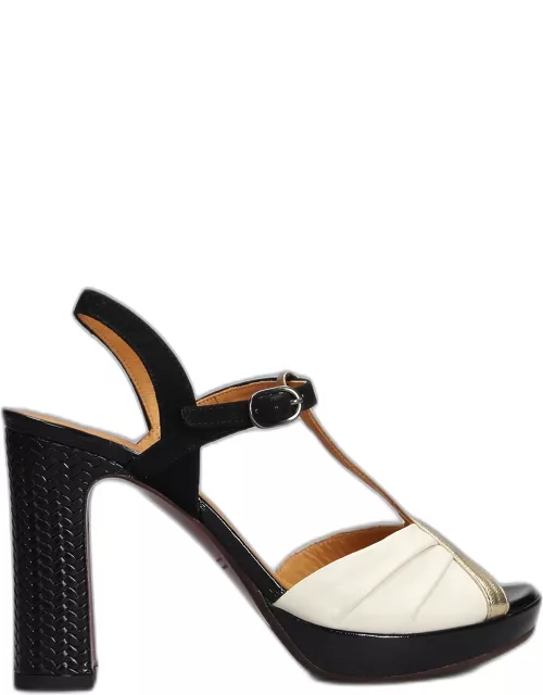 Chie Mihara Cassan Sandals In Beige Leather