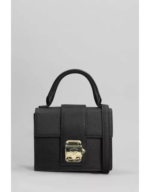 Chiara Ferragni Hand Bag In Black Faux Leather