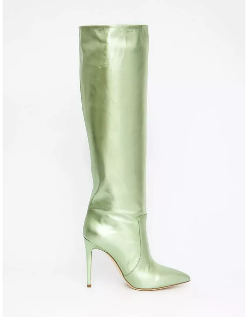 Paris Texas Green Leather Boot