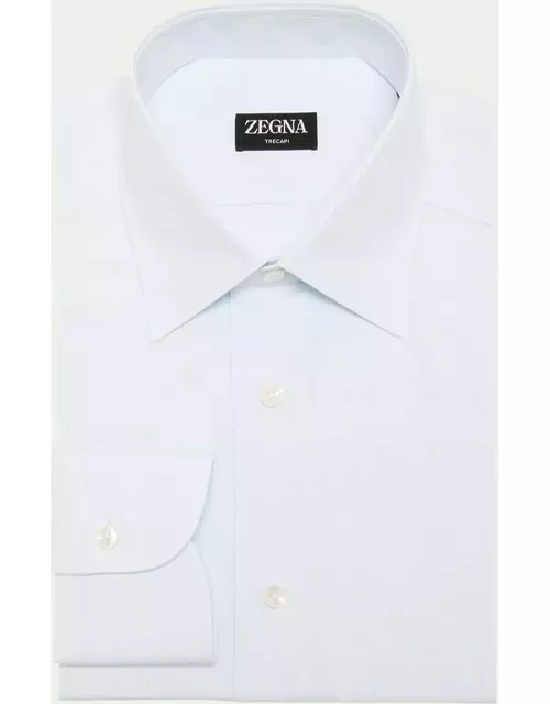 Men's Trecapi Cotton Grid-Check Dress Shirt