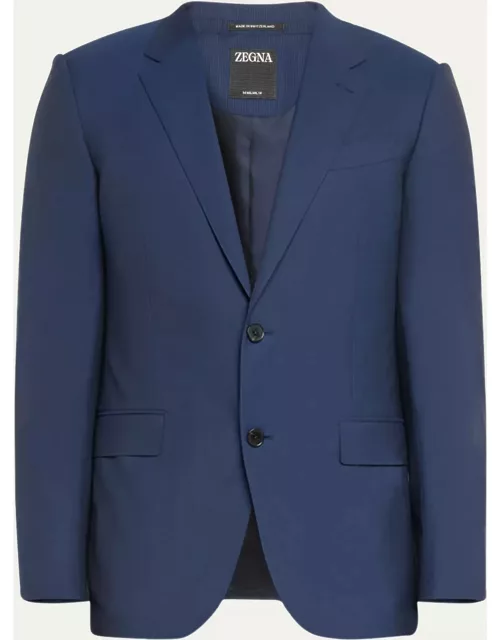 Men's Micro-Stripe 14milmil14 Wool Suit