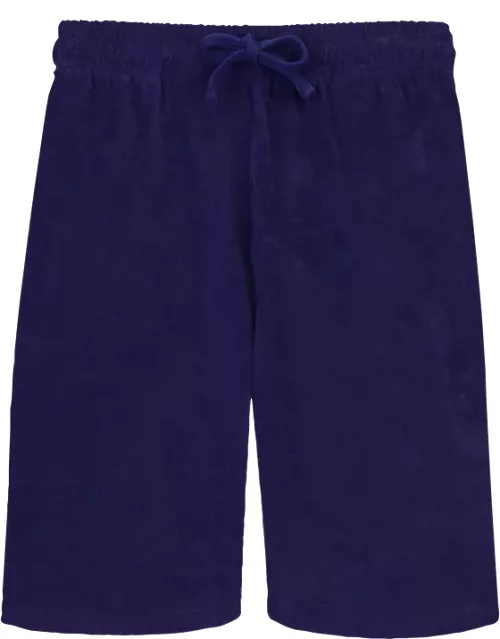 Unisex Terry Bermuda Shorts Solid - Bermuda - Bolide - Blue