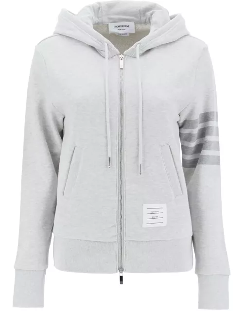 THOM BROWNE 4-bar hoodie with zipper and