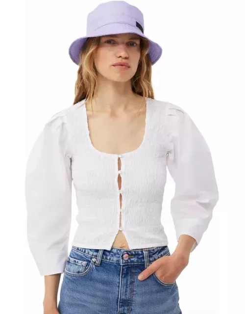 GANNI Bucket Hat in Light Lilac