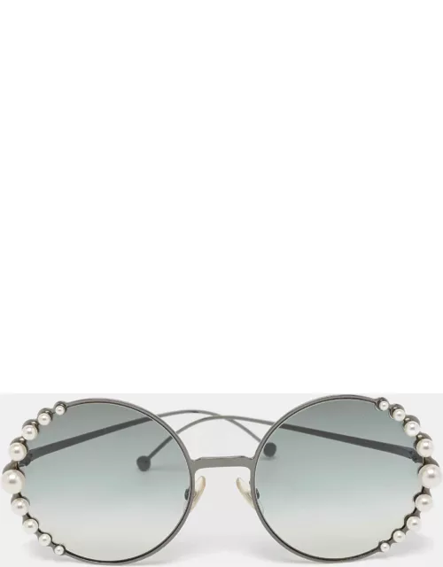 Fendi Black Gradient FF0295/S Pearl Round Sunglasse