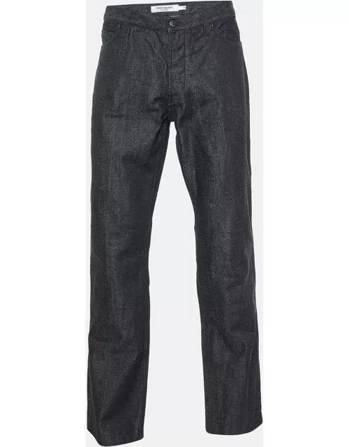 Yves Saint Laurent Vintage Black Denim Flared Jeans