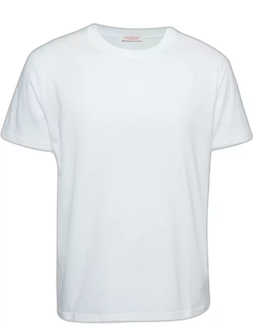 Valentino White Cotton Jersey T-Shirt