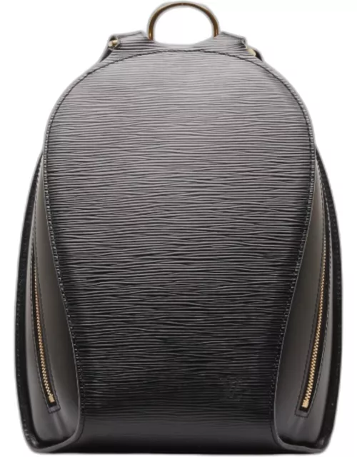 Louis Vuitton Black Leather Mabillon Backpack