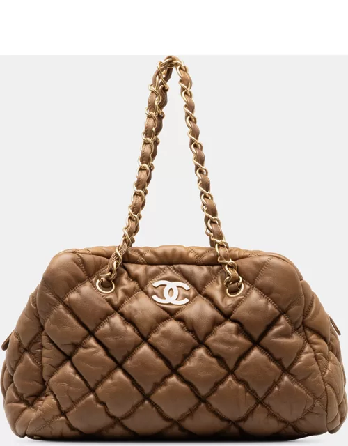 Chanel Bubble Quilt Bowling Bag