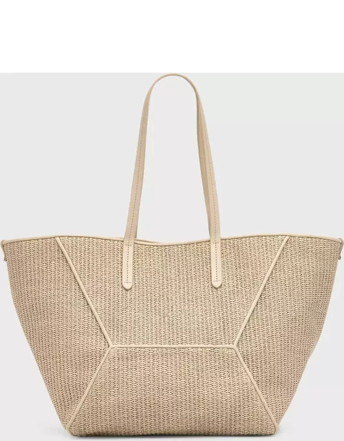 Medium Shopper Raffia Tote Bag