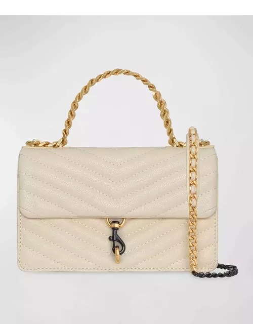 Edie Mini Quilted Leather Chain Crossbody Bag