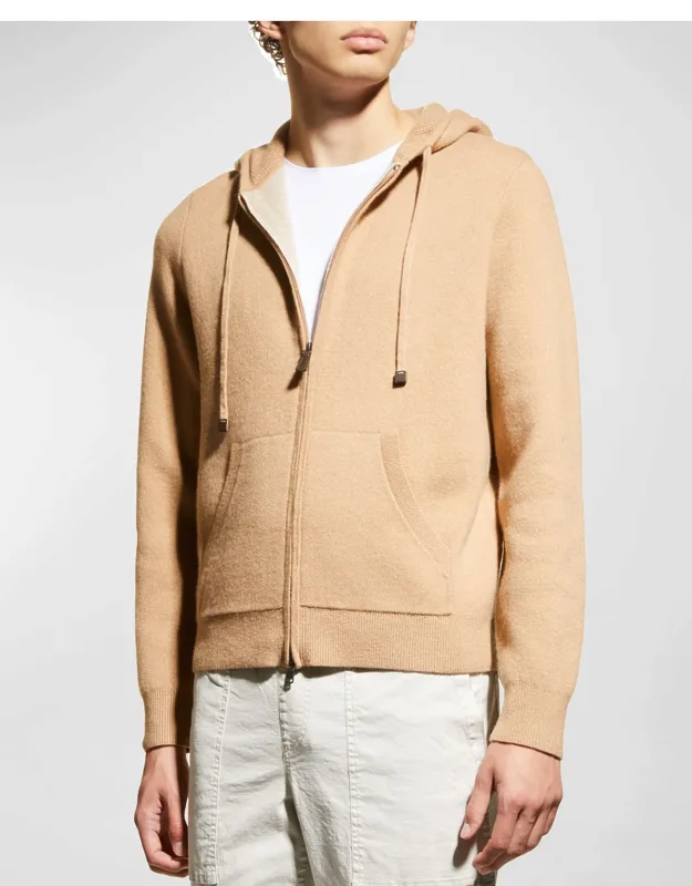 Men's Columbus Full-Zip Cashmere Hoodie