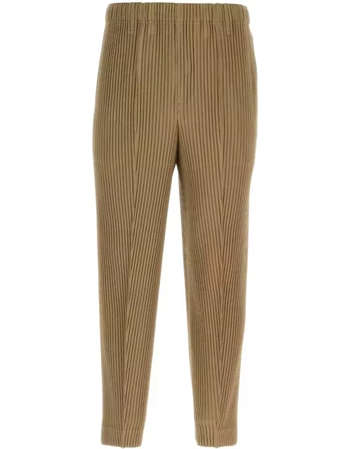 Homme Plissé Issey Miyake Cappuccino Polyester Pant