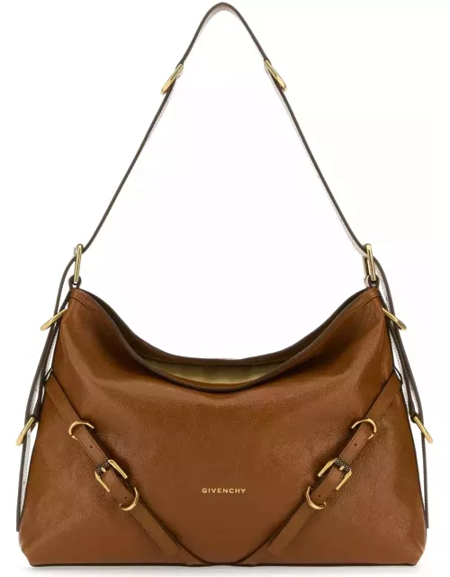 Givenchy Caramel Leather Medium Voyou Shoulder Bag