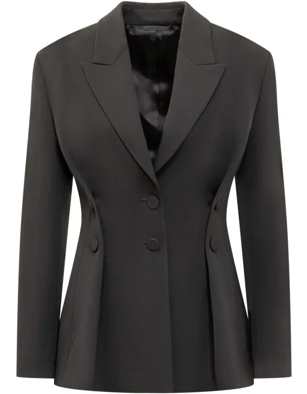 Givenchy Tricotine Satin Blazer